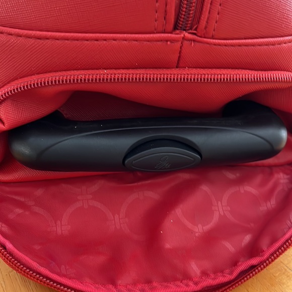 Joy Mangano Vibrant Red Travel Bag Set - Picture 6 of 6